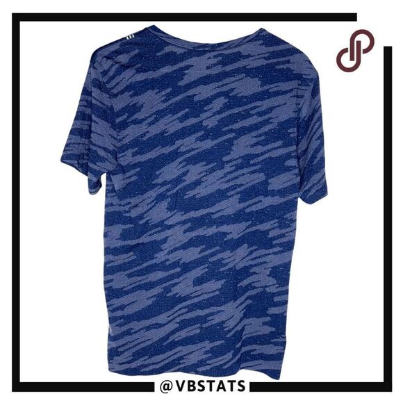Lululemon Men's Metal Vent Tech Camo T-Shirt Blue Medium - Picture 2 of 5